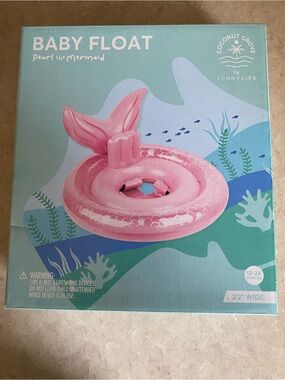 Baby Pool Float – Pearl the Mermaid by Sunnylife | 12-24 Months | Pink Mermaid